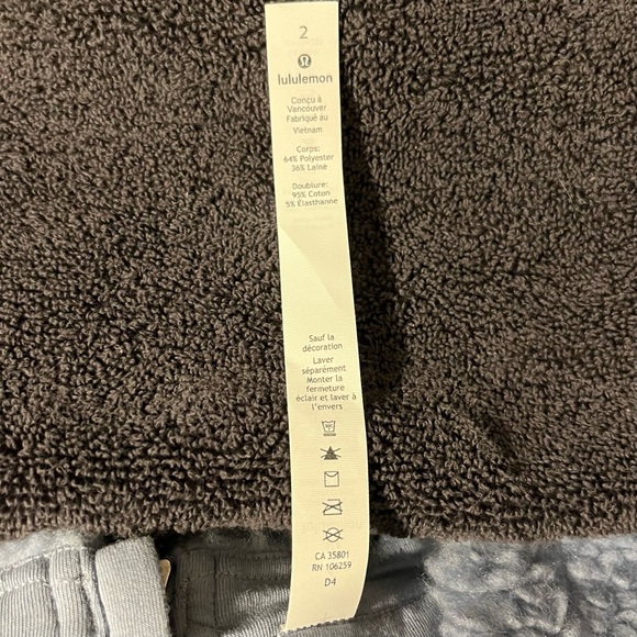 LULULEMON Wool Blend Whenever Blue Sherpa Pullover - Picture 6 of 6